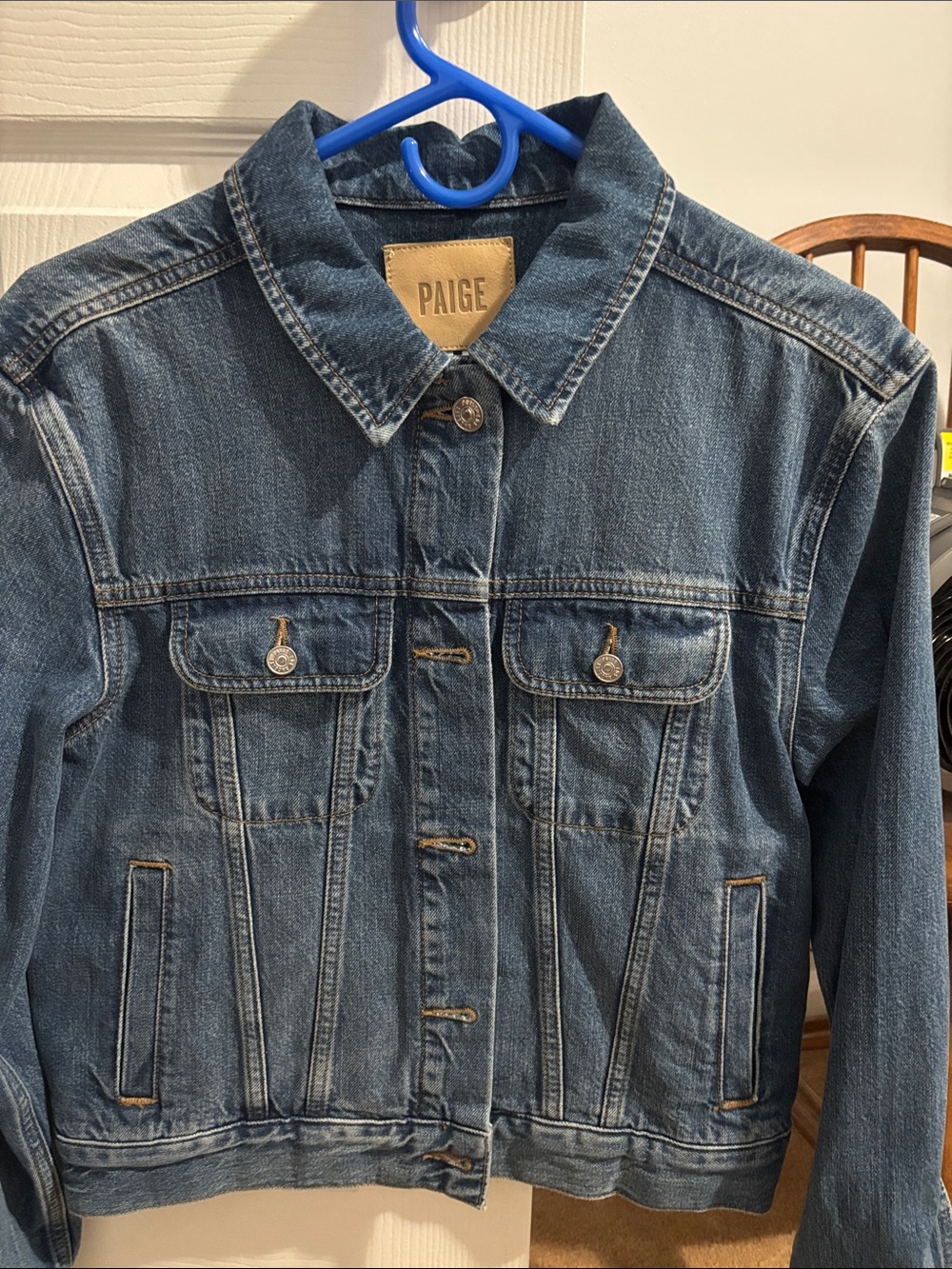 PAIGE Women's Classic Mari Denim Jacket Medium Brand New